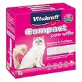 Vitakraft Compact pure white - Litière agglomérante à l'Argile pour Chat - 5L