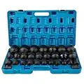 VEVOR Impact Socket Set 3/4 Inches 29 Piece Impact Sockets, 6-Point Sockets, Rugged Construction, CR-M0, 3/4 Inches Drive Socket Set Impact SAE 3/4 inch - 2-1/2 inch, with a Storage Cage