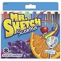 Sanford Mr. Sketch Scented Watercolor Markers, Chisel-Tip, Set of 8, Assorted Colors (1905070), Acrylic, Multicolour, 8