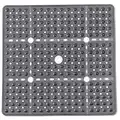 ENKOSI Large Square Shower Mat Non Slip - Stand Up Shower Mat - Shower Mats for Showers Anti Slip - Shower Non Slip Stall Mat - Shower Mat Non Slip Large - Shower Safety Grip Mat (Charcoal 27x27)