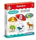 Clementoni Sapientino Le Lettere, gioco per imparare le lettere, puzzle incastro bambini, tessere illustrate, gioco educativo 3 anni, Made in Italy, 11964