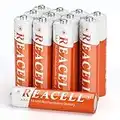 REACELL 12 Pezzi Batterie Ricaricabili AAA 1.2V 700mAh Alta Capacità Pile Ricaricabili AAA, NiMH Solari Batterie per Luci Solari da Giardino, Lanterne