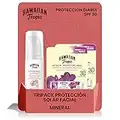 Hawaiian Tropic Mineral - Pack Protección facial, Loción Leche Solar Nutritiva Facial Factor SPF 30 + 2 bálsamos labiales SPF 30