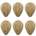 Wasp nest Decoy,6 Pack Hanging Wasp Repellent Nests Fake Wasp Nest Eco Friendly Imitation Wasp Nest for Home and Garden Outdoors