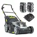 Murray 2x18V (36V) Lithium-Ion 44cm Cordless Lawn Mower IQ18WM44, Powered by Briggs & Stratton, up to 640 m2, Including 2x 5Ah Battery and Dual Charger, 5 Years Warranty