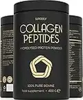 Premium Collagen Powder - Collagen Supplements for Women & Men - Pure Bovine Collagen Peptides 400g - Hydrolysed Collagen Type 1 and 3 for Skin, Hair & Nails - Tasteless, Dissolves Easily, Mixes Well