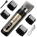 AJELU Dog Clippers, Cordless Low Noise Rechargeable Electric Dog Grooming Clipper Kit, Adjustable Clipper Comb & Detachable Blades Dog Trimmer, Suitable for Dogs, Cats, Pets