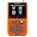 V9 Digital Satellite Signal Finder Meter Built in Li-ion Battery, 3.5 Inch LCD Display Full HD 16-bit OSD 64Mb 1Gb DDR3 Satellite Television (Orange)