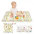 Waterproof Washable Sheet Incontinence Bed Protector Crib Mattress Sheets for Baby Toddler Children Adult Pet Cot Bed Nursery Sleep Supersoft Pad Silent Night Safe Excellent Liquid Absorption 60x70cm