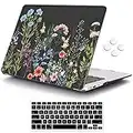 iCasso for MacBook Air 13 inch Case (Release 2010-2017 Older Version), Plastic Hard Shell Protective Case & Keyboard Cover Only for MacBook Air 13 Inch Model A1466/A1369 - Weeds