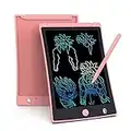 Arolun Tableta de Escritura LCD 8.5 Inch Colorida, LCD Tablero de Dibujo Gráfica Pizarra Magica de Mensaje Memo Pad Electrónico con Lápiz Regalos para Niños,Clase,Oficina,Casa,Cocina (Rosa)