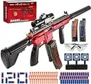 Automatic Toy Guns for Nerf Guns, M416 Auto-Manual Toy Foam Blaster & Gun with 120 Darts, Shooting Games Toys for kids with Scope - Toys for 6 Year Old Boys & Girls Christmas