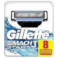 Gillette Lames de Rasoir Homme Mach3 Turbo, Pack de 8 Lames de Recharges [OFFICIEL]