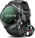 Skykinger Montre Connectée Homme avec Appel Bluetooth Etanche Montre Sport avec Cardiofre quencemètre Moniteur de Sommeil Podometre Lecteur de Musique Montre Intelligente pour Android iOS