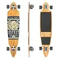 Osprey | Twin Tip Longboard, 42inch Complete Skateboard, 5-Ply Bamboo, for Kids, Adults and Beginners, Eagle, Multiple Colours