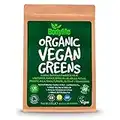 BodyMe Organic Vegan Greens Powder | 270g | Super Greens Blend | with Wheatgrass Moringa Spirulina Chlorella Matcha Prebiotic Inulin Mango Turmeric Beetroot Ashwagandha