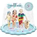 Sprinkler Splash Pad, 68"/172cm Sprinkler Wasser Matte, Kinder und Hunde Wasser Planschbecken im Freien Hinterhof Sommer Spielzeug für Kleinkinder