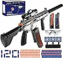 Automatic Toy Guns for Nerf Guns, M416 Auto-Manual Toy Foam Blaster & Gun with 120 Darts, Shooting Games Toys for kids with Scope - Toys for 6 Year Old Boys & Girls Christmas