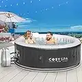 CosySpa Vasca Idromassaggio Gonfiabile per Esterni [Nuovo Modello] - capacità 2-6 Persone | Vasca Idromassaggio da Esterno con Riscaldamento Rapido (Vasca Idromassaggio Solo - 4 Persone)