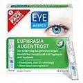 EyeMedica Euphrasia Augentropfen gegen trockene Augen und gereizte Augen, Befeuchtung, Linderung und Pflege, mit Hyaluron, 30 x 0,4 ml Einzeldosen