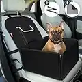 TAMOWA Refuerzo de Coche para Perros, Impermeable Asiento del Coche de Seguridad para Perro Mascota con Cinturón de Seguridad para Perro y Lavable Empapadores Perros, Coche y SUV Trucks ect, Negro