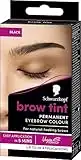 Schwarzkopf Brow Tint - Tinte De Cejas Negro Tono 1.1 – Coloración permanente - Color natural y duradero de hasta 4 semanas