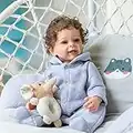 Zero pam 22 Zoll Reborn Baby Vollsilikon Junge Weichkörper Kleinkind Babypuppe Wie Echtes Baby Pupprn Mit Blaue Augen