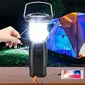 Lámpara Camping, Cevillae Linterna de Camping Recargable, Linterna Solar de Camping, Linterna de Manivela LED, Lámpara de Dinamo, 3 Brillos para Camping, Senderismo, Emergencia