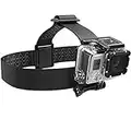 Sabrent Fascia da testa Gopro, Fascia elastica GoPro, compatibile con tutte le videocamere GoPro (GP-HDST)