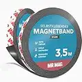 MrMag® Magnetband selbstklebend stark | extra lang | hochwertiges Magnetklebeband mit starkem Kleber | Magnetstreifen