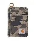 Carhartt Men's Front Pocket Wallets, Durable Canvas Or Leather With Money Clip Wallet, Nylon Duck (Blind Duck Camo), One Size UK