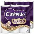 Cushelle Quilted 9 Roll Toilet Roll Tissue Paper (2 Packs (18 Rolls))