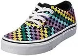 Vans Fille Doheny Baskets, Rainbow Mini Carreaux Noir Blanc, 37 EU