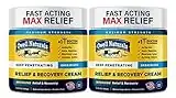 OWELL NATURALS Joint & Muscle Cream - All-Natural- Maximum Strength Relief & Recovery for Back, Neck, Hands, Feet, Shoulder - Fast-Acting, Non-Greasy, Made in USA 3.5 Fl Oz (Pack of 2)