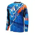 YSYFZ Chemise Manches Longues VTT Homme Chemise Manches Longues Moto Tout Terrain Chemise VTT Respirante et à séchage Rapide