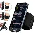 Cikyner Brazalete Deportivo para Correr, 3 en 1 Brazalete Deportivo para Teléfono para Bicicleta 360 ° Giratorio y Desmontable Brazalete Corriendo para 4.5- 7 '' iPhone Samsung para Gimnasio Correr