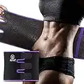 RIYA Waist Trimmer Sweat Waist Trainer Women Waist Sweat Belt Band Belly Stomach Wrap Purple