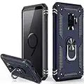 LUMARKE Galaxy S9 Case,Military Grade 16ft. Drop Tested Dual Layered Heavy Duty Cover with Magnetic Ring Kickstand Compatible with Car Mount Holder,Protective Phone Case for Samsung Galaxy S9 Blue