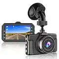 【2023 Nuova Versione】CHORTAU Telecamera per Auto 1080P Dashcam Auto Schermo da 3 Pollici Angolo di Ripresa da 170°, con Registrazione in Continuo, Monitor di Parcheggio