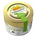 Birkengold Zahnpulver Minze 30 g Glas, 1 Stück, plastikfrei, im Glastiegel verpackt, 100% natürliche Zutaten, keine Schaumbildner und Konservierungsstoffe, Naturkosmetik zertifiziert, vegan