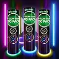 300 Ultra Bright Glow Sticks Bracelets and Necklaces - Halloween Glow in The Dark Party Supplies Decorations - Bulk 8" Glowsticks Party Favors Pack