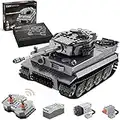 dOMOb Tiger WWII German Tank Building Kit – 2.4G Remote Control Battle Army Build Set – 1:35 RC Tank Model – CaDA Bricks Toy for 14+ Kids & Adults – 925 Building Blocks – for Boys, Hobbyist, Collector