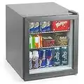 bar@drinkstuff Frostbite Mini Fridge Silver - 46ltr Compact Refrigerator Holds 45 x 330ml Cans| A+ Energy Rating