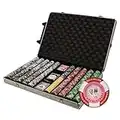 Brybelly XCSTP-1000R 1000 Count Tournament Pro Poker Chip Set in Rolling Aluminum Case (11.5gm)