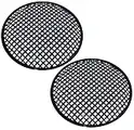 AERZETIX - C53602 - Lot de 2 grilles Mailles Filets de Protection pour Haut-Parleur/boîtier Caisson/subwoofer - diamètre 260 mm 10"- Couleur Noir - pour Voiture Auto