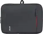 Asus Matte Tasche (bis zu 10 Zoll, gepolstert, wasserfest, leicht, für Notebook) schwarz