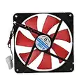 Richer-R Ventilateur de refroidissement PC, 14cm 12V Ventilateur de refroidissement PC Ultra-silencieux, roulement à huile, stable et silencieusement Facile à installer et à utiliser pour ordinateur d