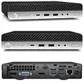 HP 18cm Silent Mini-PC Business Office Multimedia Computer mit 3 Jahren Garantie! | Intel®Pentium® 4400T 2x2.90GHz | 8GB DDR4 | 256 GB SSD | USB3 | Windows 11 Prof. 64-Bit | #7112