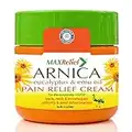 MaxRelief Arnica Montana Pain Cream - For Sufferers of Knee, Joint & Outback Muscle Pain. Reduce Arthritis & Joint Inflammation. Plantar Fasciitis & Fibromyalgia Relief + Emu Oil 3.5 oz