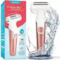 Electric Razor for Women, Womens Shaver for Legs, Underarms, Arms, Portable Bikini Trimmer Ladies Shaver, IPX6 Waterproof Wet and Dry Hair Removal